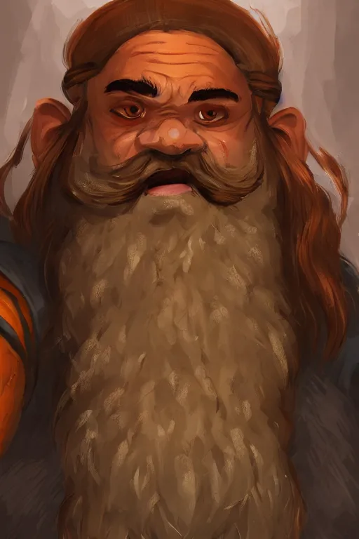 Prompt: dwarf with orangebrown braided beard, short, rough, armor focus on face, still, photograph, digital painting, trending on artstation, masterpiece, in the style of JB Casacop