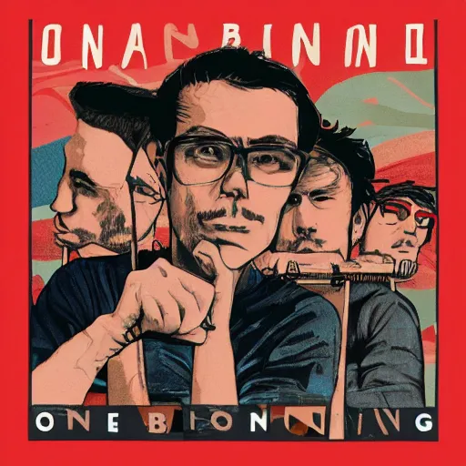 Image similar to album cover of a band named : one boring guy
