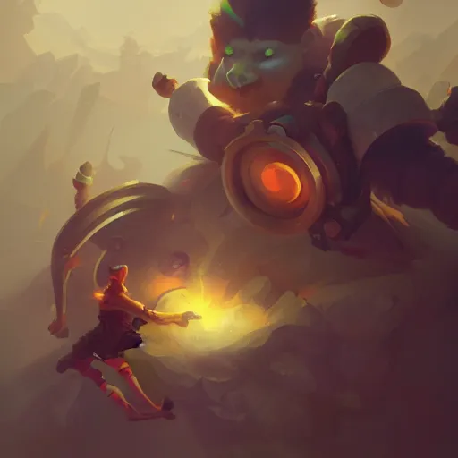 Prompt: League of legends artwork by Sergey Kolesov, detailed, dynamic, cinematic composition