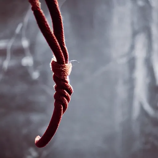 Prompt: photograph of a vampire rope - walking