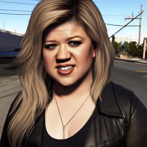 Image similar to young Kelly Clarkson's Breakaway album cover in GTA V, 4k