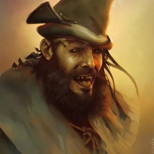 Prompt: painterly bearded pirate, painted fantasy character portrait, headshot, fantasy, highly detailed, digital painting, artstation, concept art, sharp focus, illustration, art by the golden age of American illustration archive, simon bisley and frank frazetta, artgerm and greg rutkowski and alphonse mucha