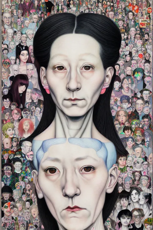 Image similar to full view, from a distance, of marcel duchamp, style of yoshii chie and hikari shimoda and martine johanna, highly detailed