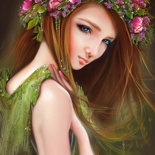 Prompt: realistic beautiful gorgeous natural cute, fantasy, elegant, lovely, princess girl, art drawn full hd, 4 k, highest quality, in artstyle by professional artists wl