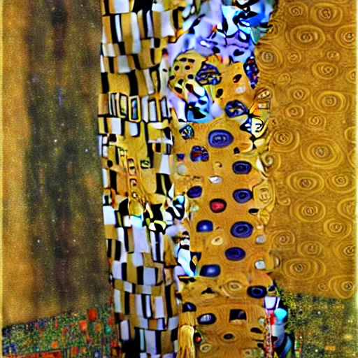 Image similar to art gustav klimt full body art