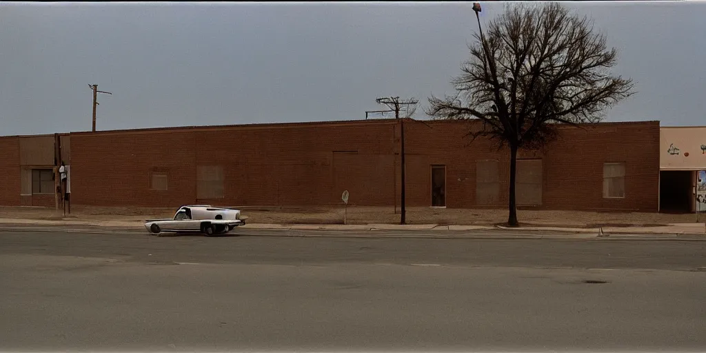 Image similar to empty kansas street photography by william eggleston and stephen shore en 1 9 7 8