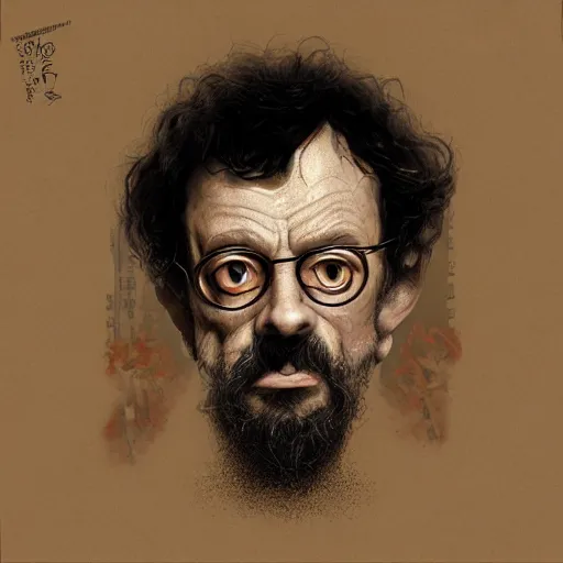 Prompt: Terence Mckenna as Muzan Kibutsuji, digital art, cgsociety, artstation, trending, 4k