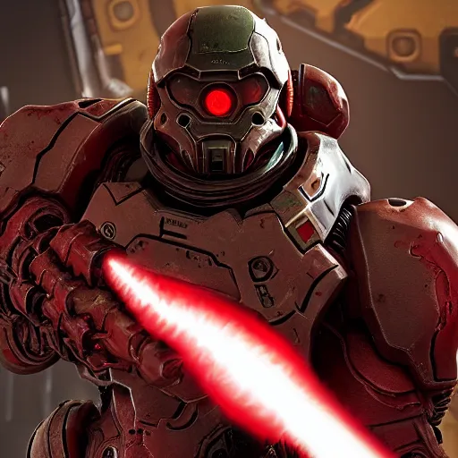 Image similar to doom slayer from doom eternal