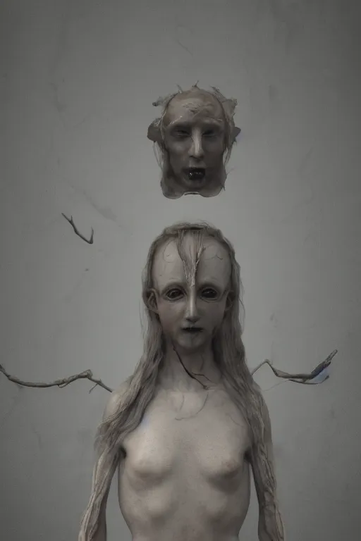 Prompt: Surreal God with no face and fairy dust by Emil Melmoth, photo realistic, highly detailed, mist, trending on artstation, ultra realistic, octane render