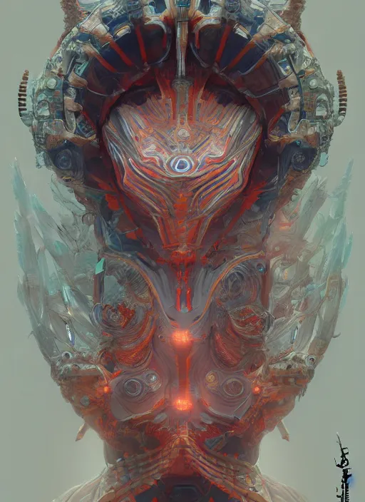 Prompt: symmetry!! portrait of oceanic coral alien in the style of horizon zero dawn, machine face, intricate, elegant, highly detailed, digital painting, artstation, concept art, smooth, sharp focus, illustration, art by artgerm and greg rutkowski and alphonse mucha, 8 k