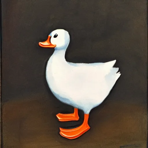 Image similar to a duck in a business suit