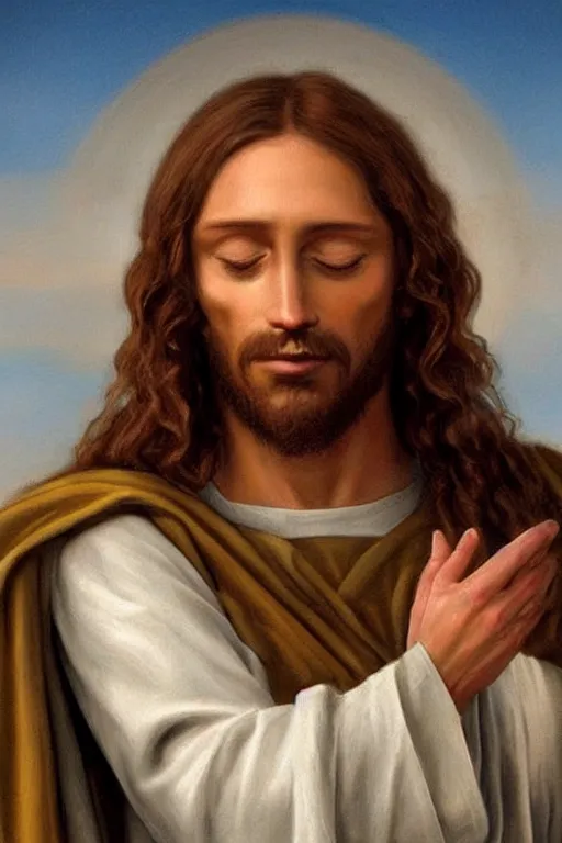 Image similar to jesus facepalm, photorealistic