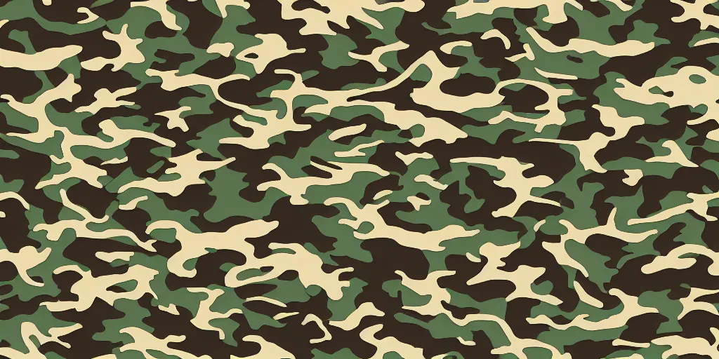 Prompt: simple yet detailed ancient dragon camo pattern