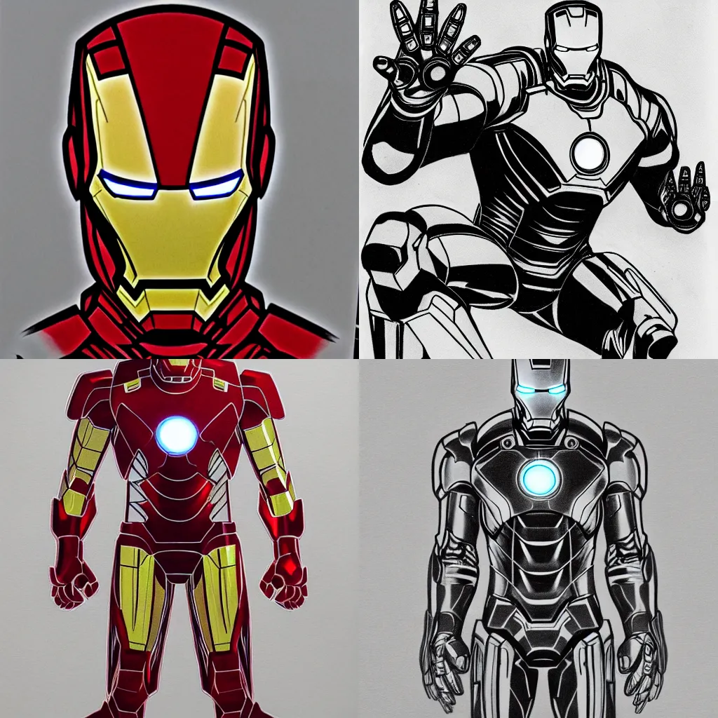 Buy Iron Man Portrait Print Online in India - Etsy