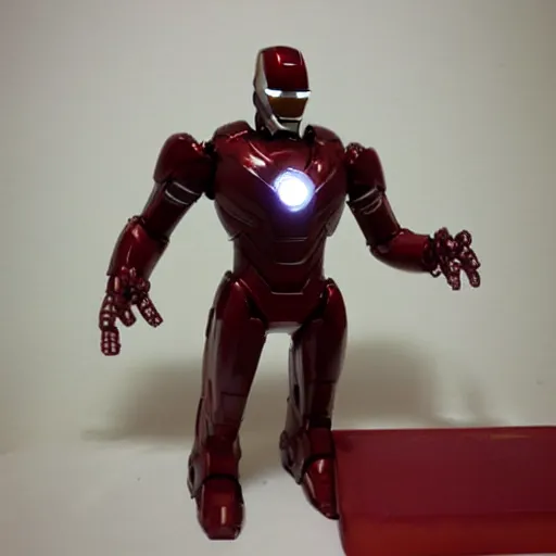 Prompt: ironman toy made of chocolate