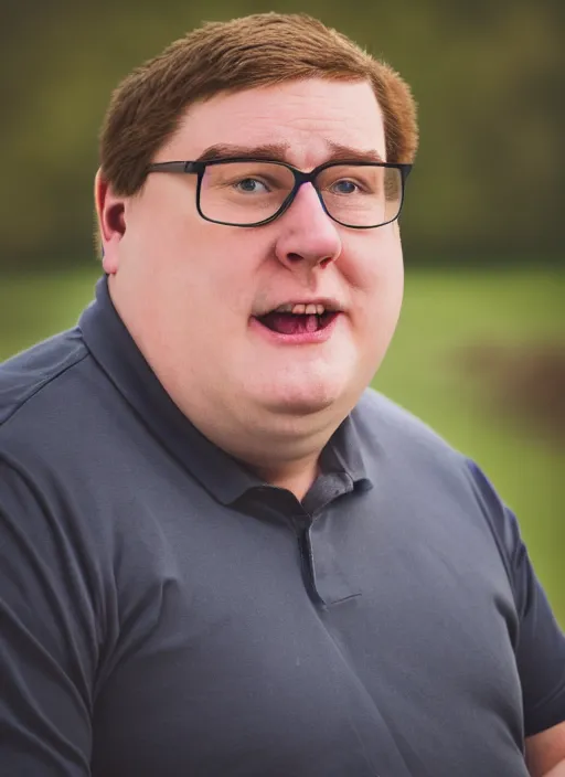 Prompt: portrait photo still of real life peter griffin, 8 k, 8 5 mm, f. 1 4