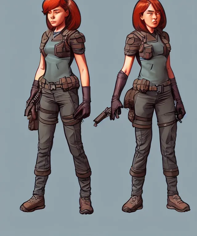 Image similar to the female protagonist, animation character design by jack kirby, action - adventure, sharp detail, artstation trending, conceptart. com