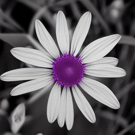 Image similar to a flower in infrared