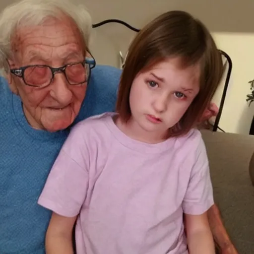 Image similar to girl coming out as trans to her grandpa