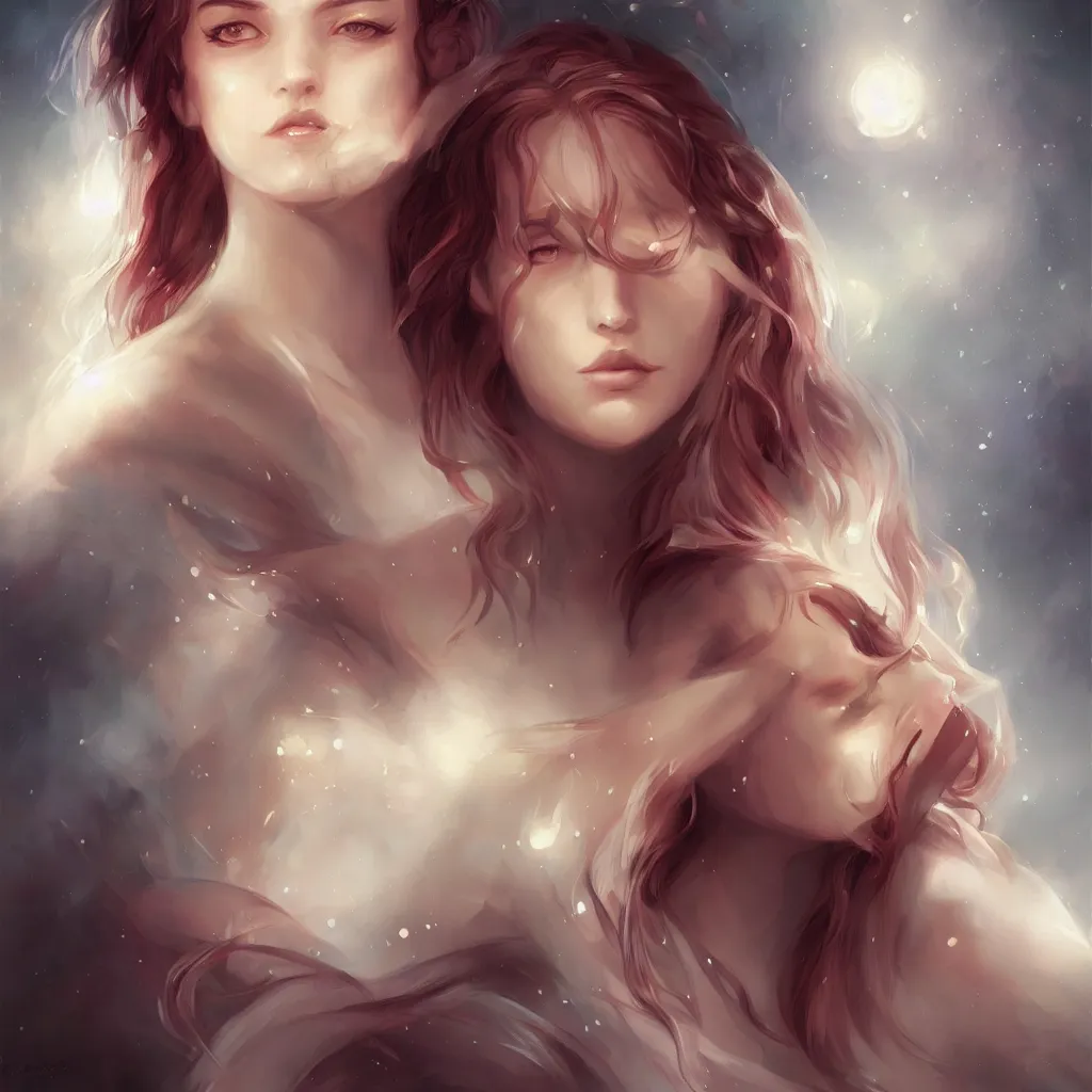 Image similar to girl, art by charlie bowater