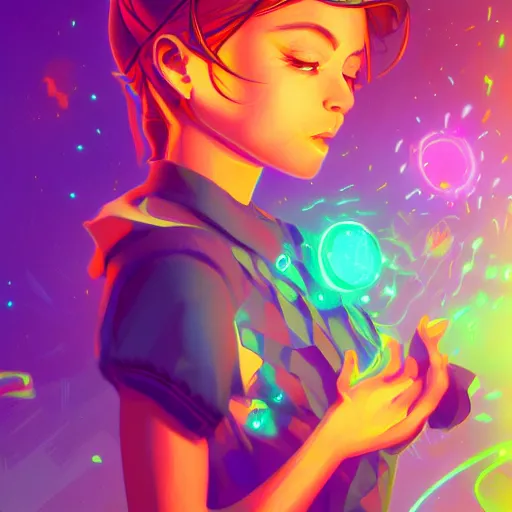 Image similar to skill magic deepdream radiating a glowing aura stuff loot legends stylized digital illustration video game icon artstation lois van baarle, ilya kuvshinov, rossdraws,