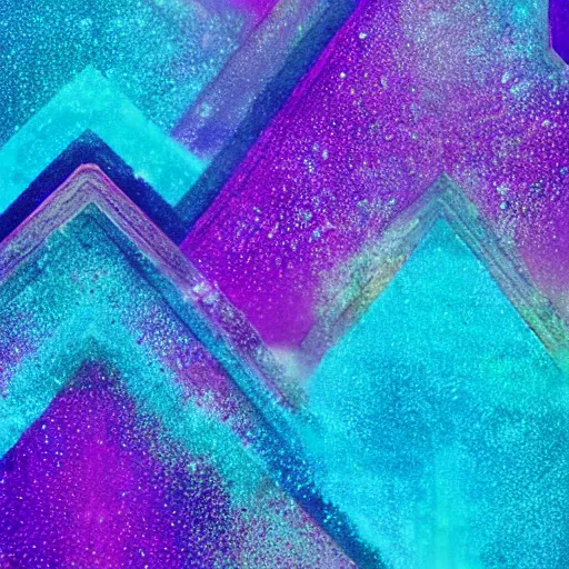 Image similar to taco bell as the shimmer from annihilation by alex garland. rippling colors, turquoise and cerulean shades, indigo, violet, crystal lattice structure distortions, rippling shards of reality, psychedelic scifi, indescribable phenomena, crunchwrap supreme