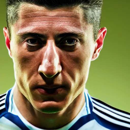 Prompt: 4k,ultra detailed portrait of Robert lewandowski by Rachel Ruysch