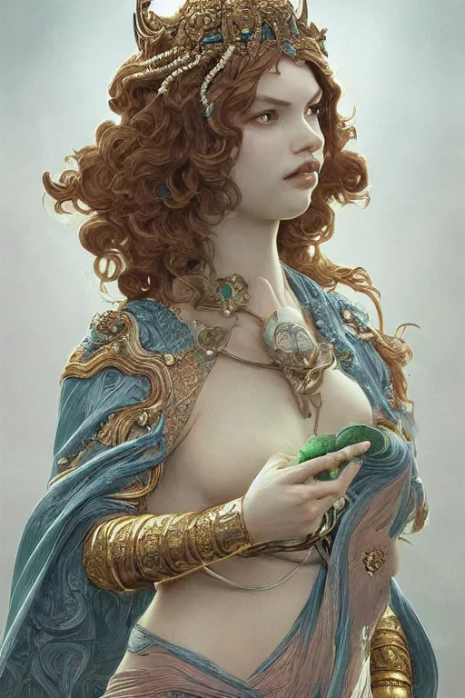 Image similar to ultra realistic illustration, a jade statue of hannah murray as the goddess artemis, intricate, elegant, highly detailed, digital painting, artstation, concept art, smooth, sharp focus, illustration, art by artgerm and greg rutkowski and alphonse mucha