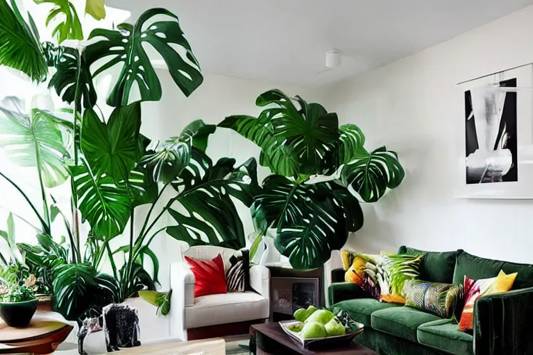 Image similar to tropical interior urban jungle inspiration modern apartment bachelor pad