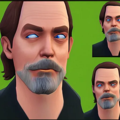 Prompt: Hugh Laurie as a playable character in The Sims 4
