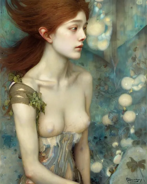 Prompt: surreal beauty by Edgar Maxence and Ross Tran