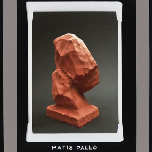 Image similar to polaroid of a mars sculpture