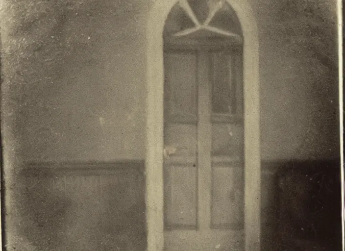 Image similar to an old worn photograph of paranormal evidence