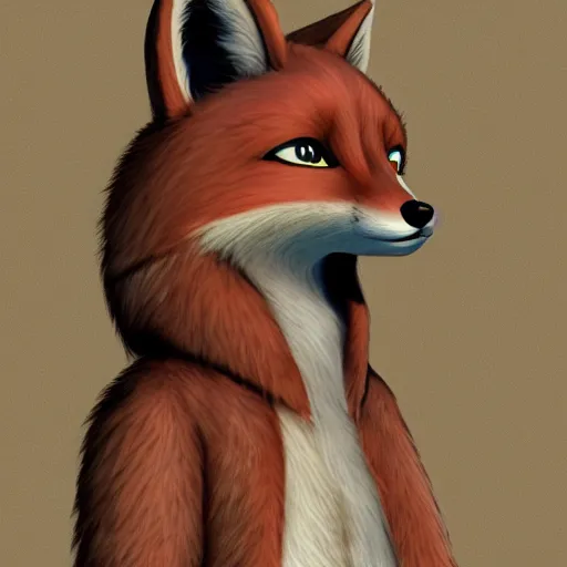 Image similar to an anthropomorphic fox, furry, anthro
