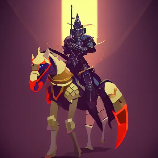 Prompt: armored knight on a horse icon vector minimalist warcraft, loftis, cory behance hd by jesper ejsing, by rhads, makoto shinkai and lois van baarle, ilya kuvshinov, rossdraws global illumination