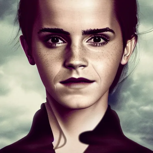 Prompt: emma watson as voldemort