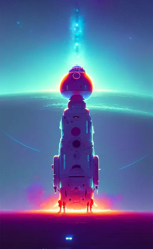 Prompt: robotic expedition to the death of a star by christopher balaskas and anton fadeev and dan mumford and beeple and norman rockwell, hyperrealistic, high detail, ultra detailed, space, nebula, sharp focus, astronomy, science, crisp edges, mist, reflections, asymmetrical!!