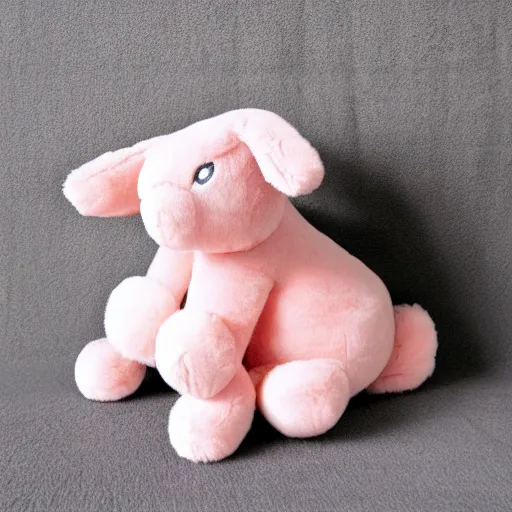 Image similar to a very soft persian pink plush john deere with pluche