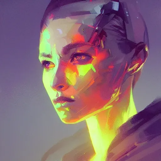 Image similar to portrait of a beautiful alyx vance, volume lighting, concept art, by greg rutkowski!!, colorful, xray melting colors!!