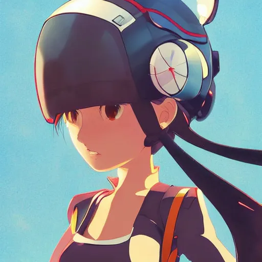 Image similar to Mouse mecha pilot by Kuvshinov Ilya, very very very very very very cute, Anime Key Visual, dramatic wide angle, by Studio Trigger, daily deviation, trending on artstation, faved watched read, sharp focus, makoto shinkai traditional illustration collection aaaa updated watched premiere edition commission ✨ whilst watching fabulous artwork \ exactly your latest completed artwork discusses upon featured announces recommend achievement