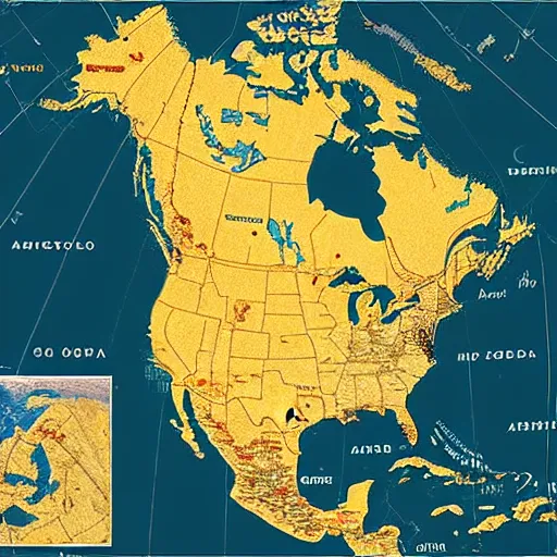 Image similar to north america map with names