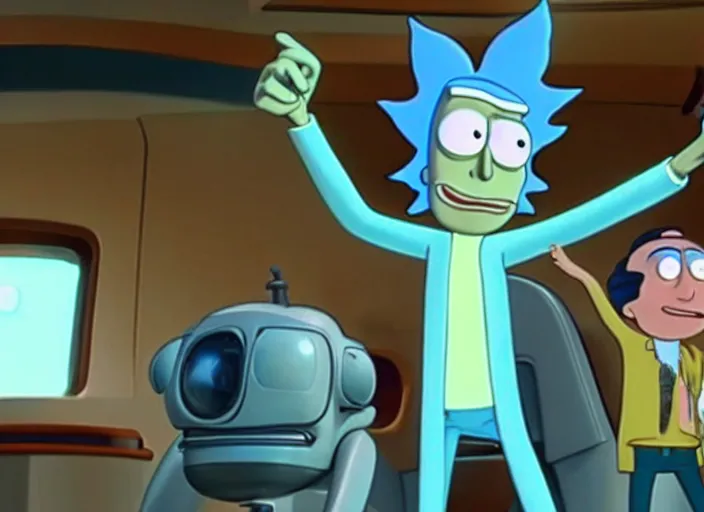 Image similar to film still of rick sanchez in the new pixar scifi movie 4 k,,,,,,,,,,,,,,,,,,,,,,,,,, rick and morty