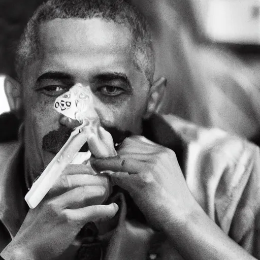 Image similar to Obama smoking weed