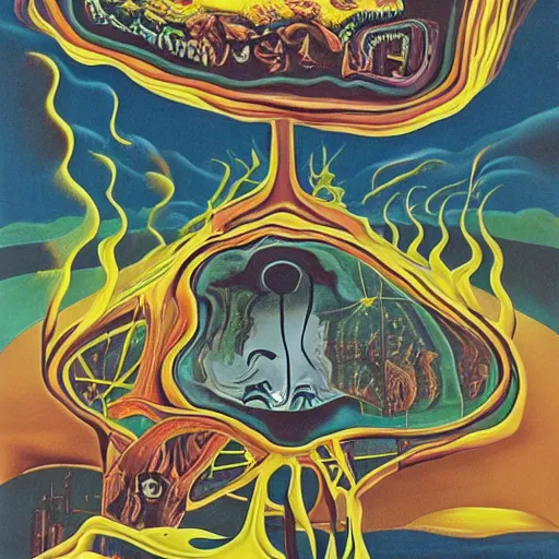 Prompt: a Nuclear Meltdown in the style of Salvador Dali