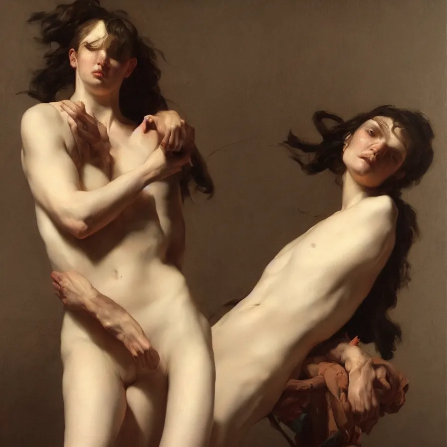 Prompt: Artwork by Roberto Ferri.