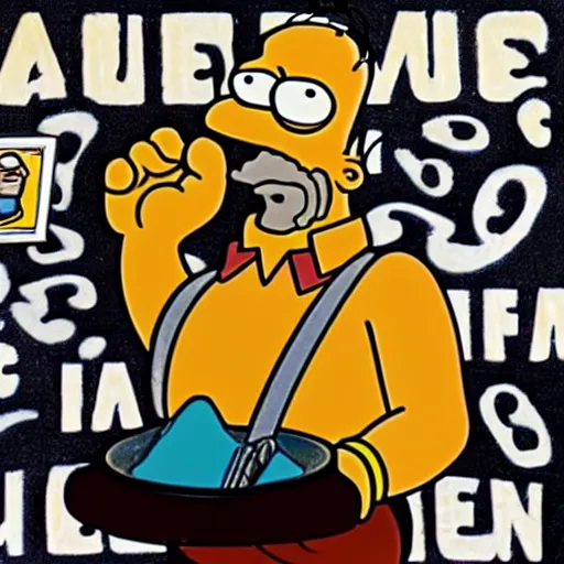Image similar to Homer Simpson as Paul Atreides Dune