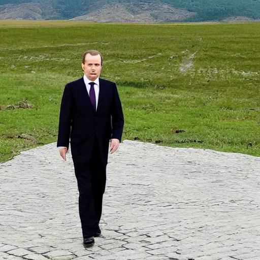 Image similar to medvedev travels to georgia, photo in color