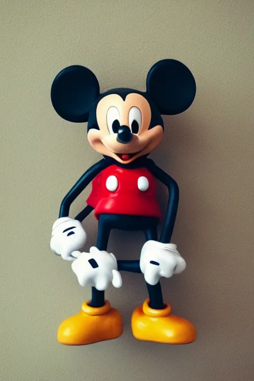 43CM Fashion Electroplating Mickey Mouse Action Figure Simple