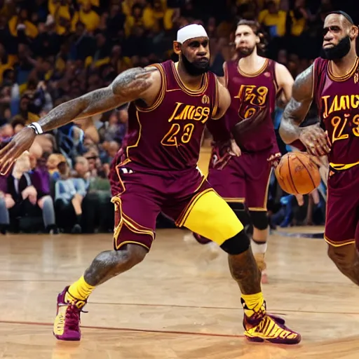 Prompt: lebron james nenderoid