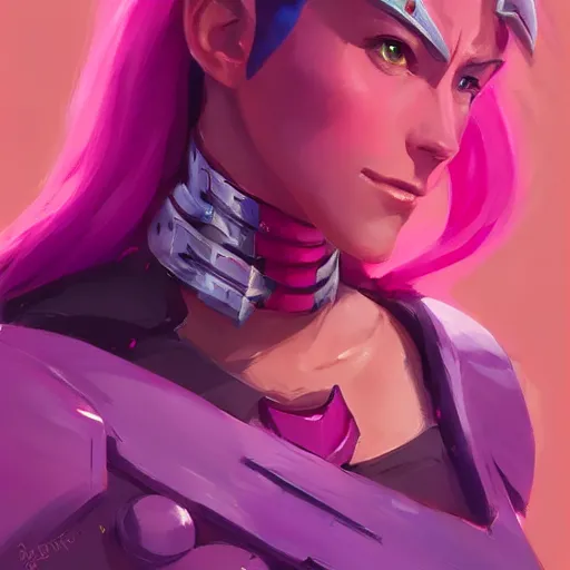 Image similar to female paladin with bright pink mohawk, portrait, behance hd artstation by jesper ejsing by rhads, makoto shinkai and lois van baarle, ilya kuvshinov, ossdraws